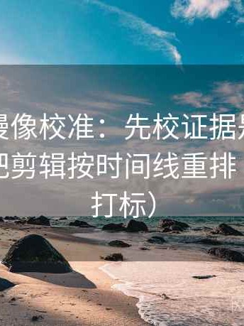 樱花动漫像校准：先校证据是不是偏薄，再把剪辑按时间线重排（读前先打标）
