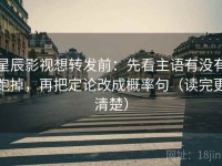 星辰影视想转发前：先看主语有没有跑掉，再把定论改成概率句（读完更清楚）