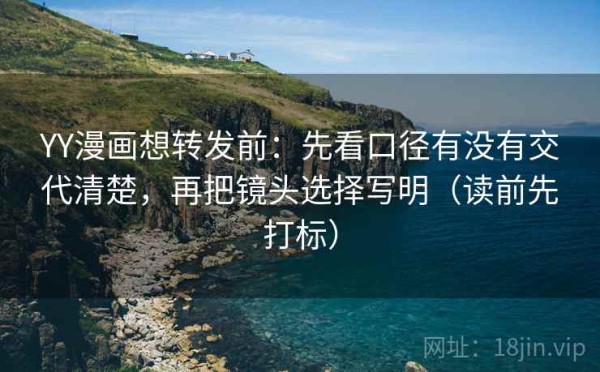 YY漫画想转发前：先看口径有没有交代清楚，再把镜头选择写明（读前先打标）