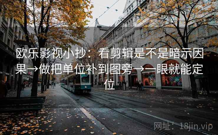 欧乐影视小抄:看剪辑是不是暗示因果→做把单位补到图旁→一眼就能定位 欧乐影视小抄:看剪辑是不是暗示因果→做把单位补到图旁→一眼就能定位